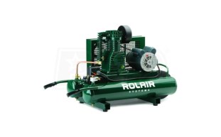 Compressor Green Color 1.5HP Twin Tank Air Compressor, Green, 100 PSI, 115 V | ind