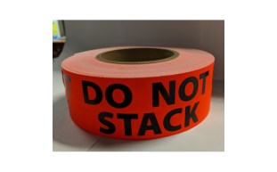 Do Not Stack Label, Black, Red, 2" x 5" | ind